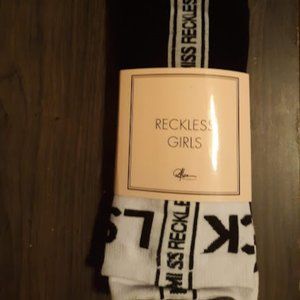 RECKLESS GIRLS LONG SOCKS ONE SIZE